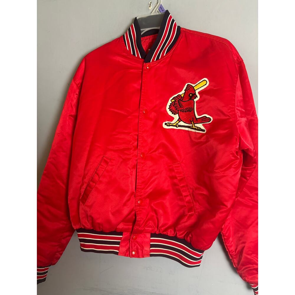 Vintage Starter St. Louis Cardinals Satin Jacket XL USA Made Embroidered LogoMLB